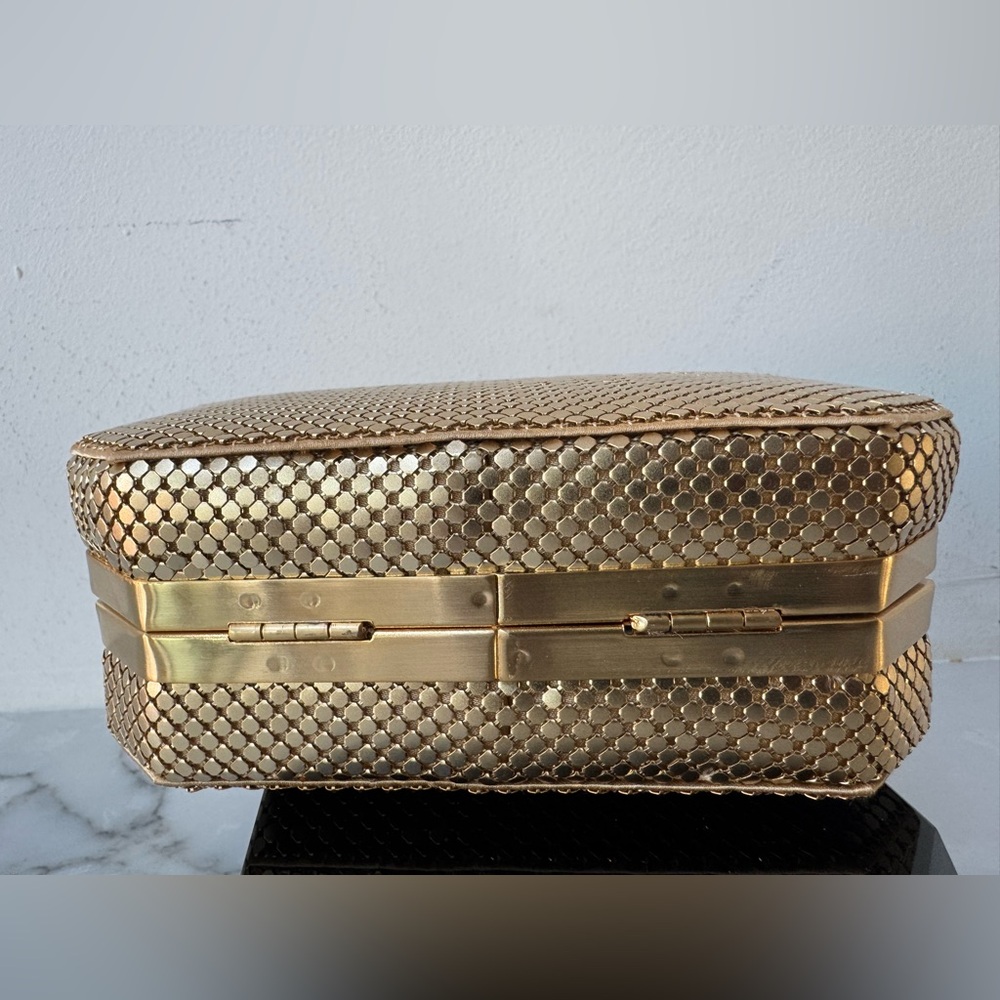 Whiting & Davis gold 
Metal Minaudière vintage evening - Picture 9 of 16